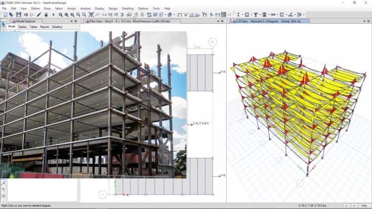 طراحی و تحلیل سازه فولادی در ایتبس