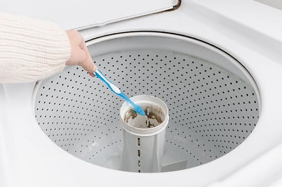 گرفتگی فیلتر ماشین لباسشویی و مشکل عدم تخلیه آب داخل دیگ
