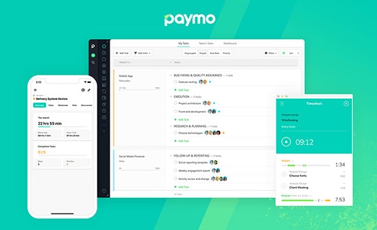 نرم افزار Paymo