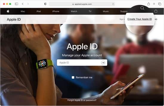 Apple ID در وب