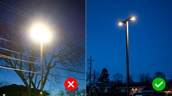 راه حل های کاهش آلودگی نوری