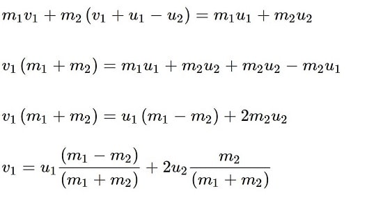 جایگذاری در معادله برای v1