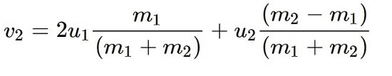 جایگذاری در معادله برای v2