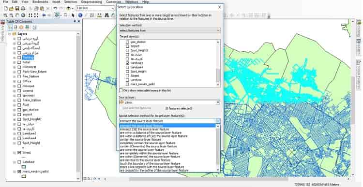 ویژگی های نرم افزار arcmap