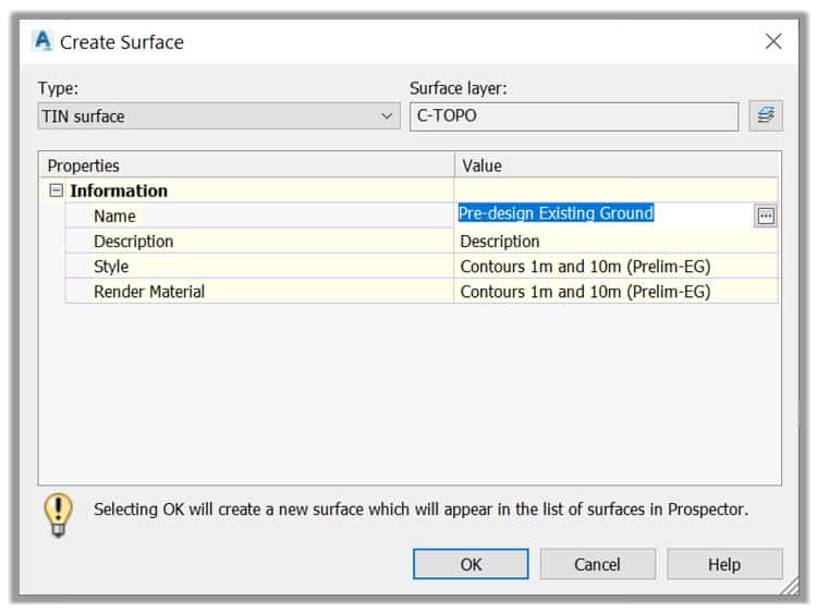 Create Surface