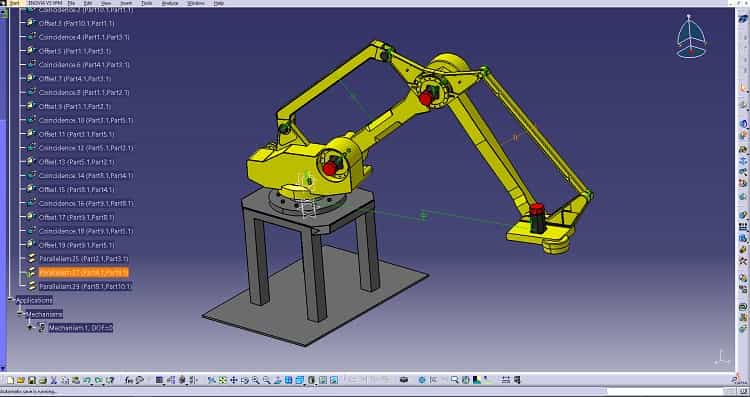 DMU Kinematics زیر مجموعه محیط DMU کتیا