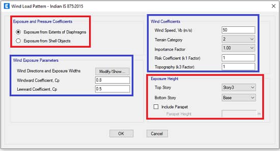 آماده ‌سازی مدل برای اعمال بار باد