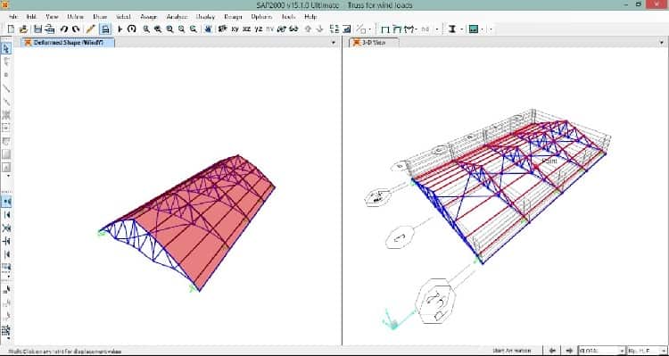 مراحل تحلیل بار باد در SAP