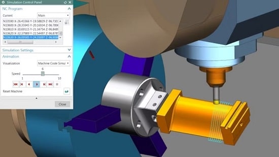ویژگی‌های شبیه‌سازی عملیات ماشینکاری